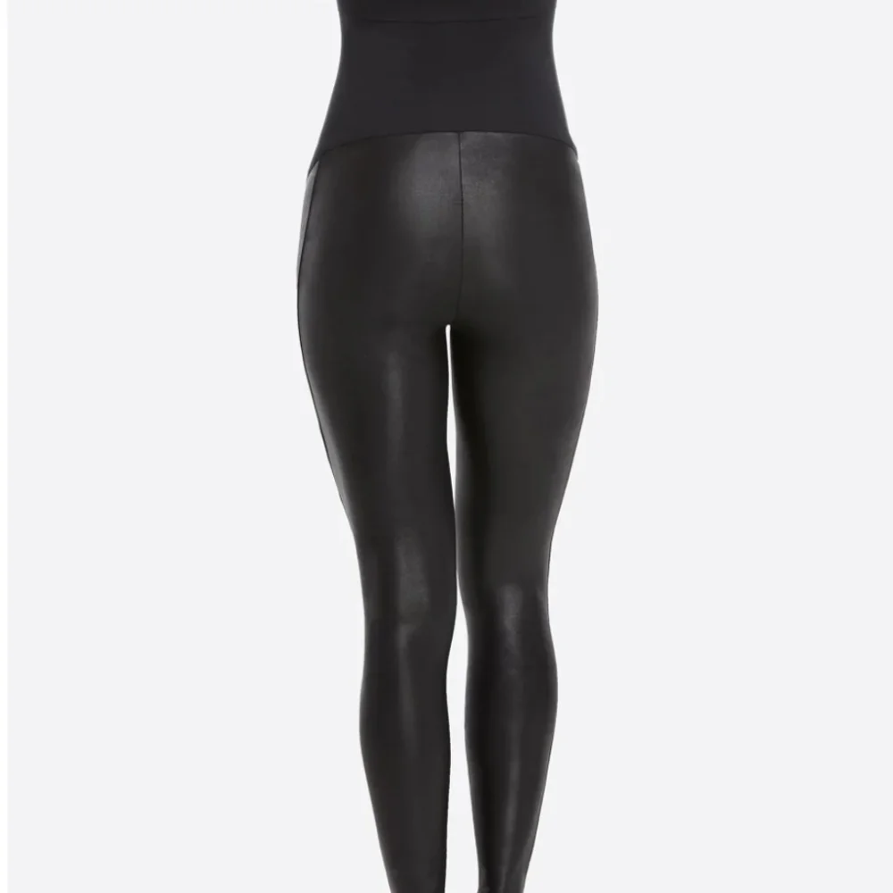 Spanx Mama Faux Leather Leggings - Picture 2 of 8